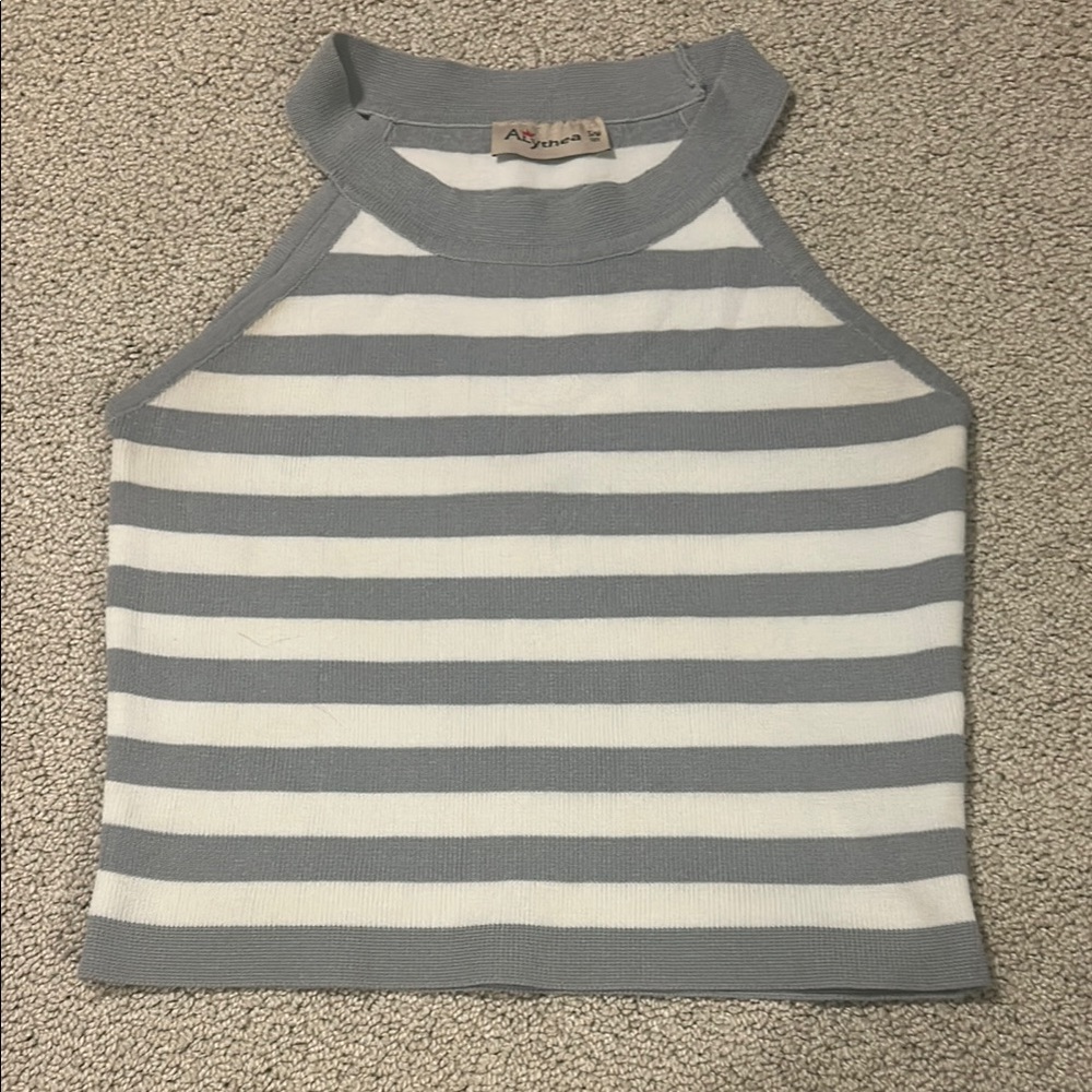 Striped Halter Top ONLY ONLY WORN ONCE!